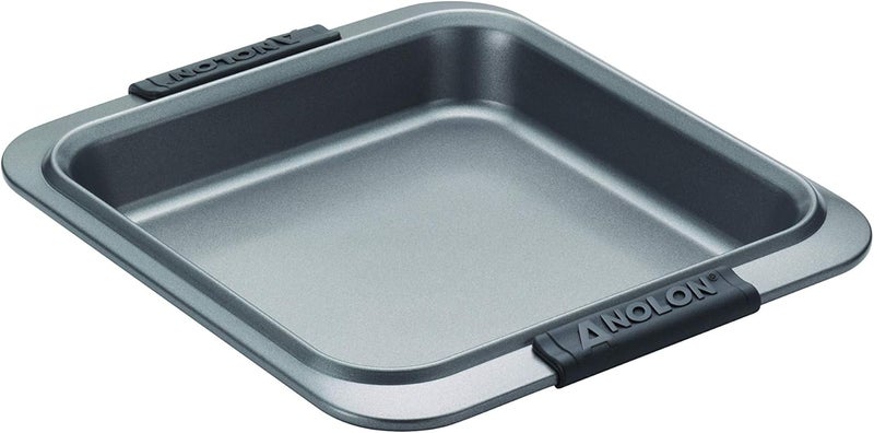 Anolon Advanced Nonstick Baking Pan / Nonstick Cake Pan, Square - 9 Inch, Gray - Image 4
