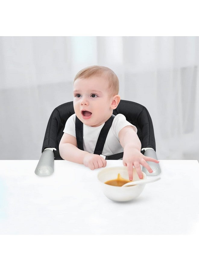 باندا إير كرسي طعام مرتفع مزود بخطاف من باندا إير | كرسي سفر محمول للأطفال | مقعد معزز لتناول الطعام (أسود) - Image 3