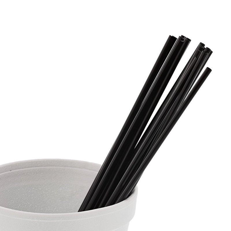 Royal 7.5" Black Sip Straw, Package of 1000 - Image 5