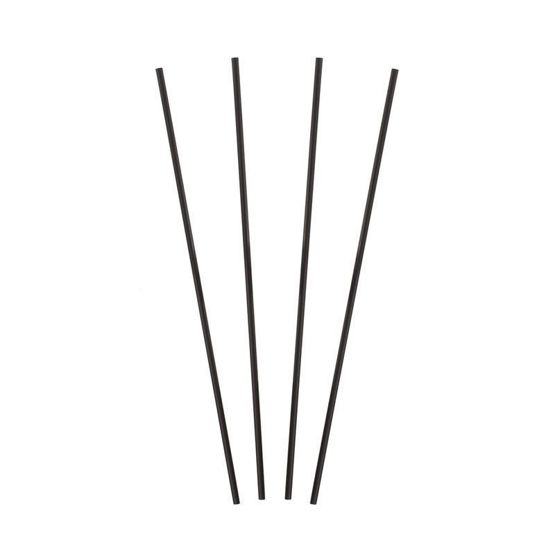 Royal 7.5" Black Sip Straw, Package of 1000 - Image 1