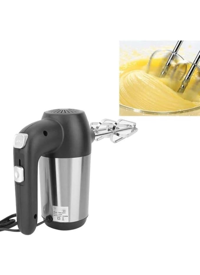 JAMAKY Jamaky Stainless Steel Hand Mixer, 7 Speed, 350 Watt, Black and Silver - JMK6007  - Image 2