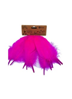 ITALO 11 Pcs Feathers Crafts Goose Feathers for DIY Earrings Craft For Home Wedding Baby Shower Decorations Pink  - Image 1