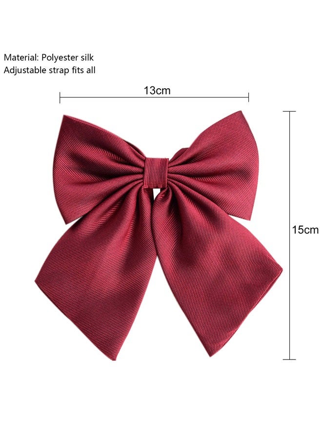 HAWAWA 4pcs Women Pre-tied Bow Ties with Adjustable Strap Bowknot Neckties for Women Costume Accessory - Image 2
