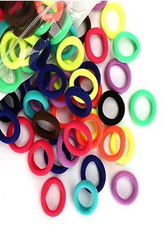 BAOLI S Seamless Toddler Hair Ties - Mini Baby Hair Bands Ties - Soft Hair Elastics Ponytail Holders For Baby Toddlers Girls Kids, 1 Inch In Diameter, 10 Colors, By Ninetong  - Image 1