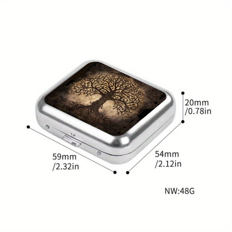 Life Tree Metal Car Ashtray Mixed Color Portable Durable Creative Design Gift for Smokers Fit All Vehicles - Image 3
