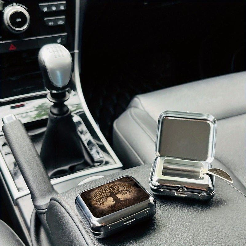 Life Tree Metal Car Ashtray Mixed Color Portable Durable Creative Design Gift for Smokers Fit All Vehicles - Image 5