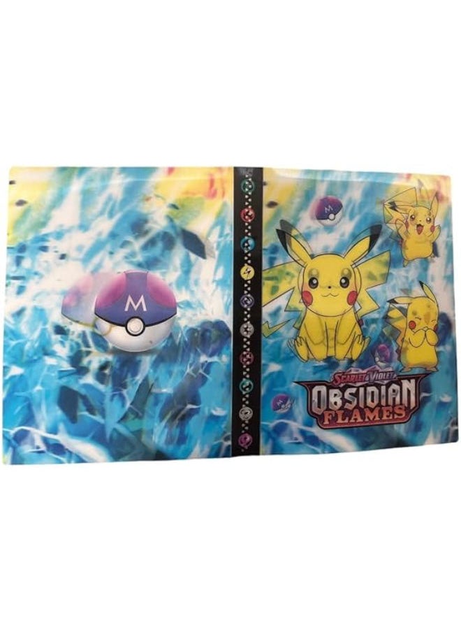 120pcs Holder Album Collections Pokemonn Cards Games Book Album Top Loading List Games Gift for Kids 7 