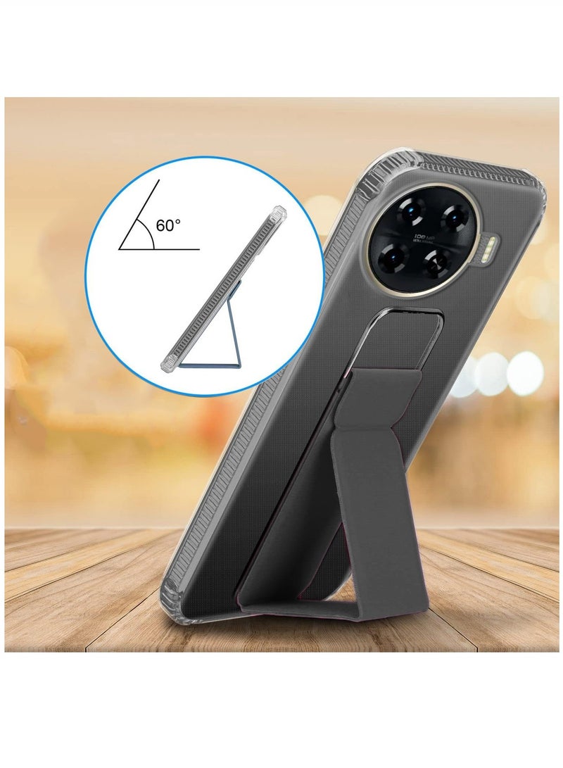 Wtech TPU Hand Grip Air Pillow Case Cover For Tecno Spark 20 Pro+ / Spark 20 Pro Plus 4G 2023 Clear/Black  - Image 2
