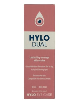 HYLO Dual Lubricating Eye Drops - 10ml for Lasting Relief and Comfort 