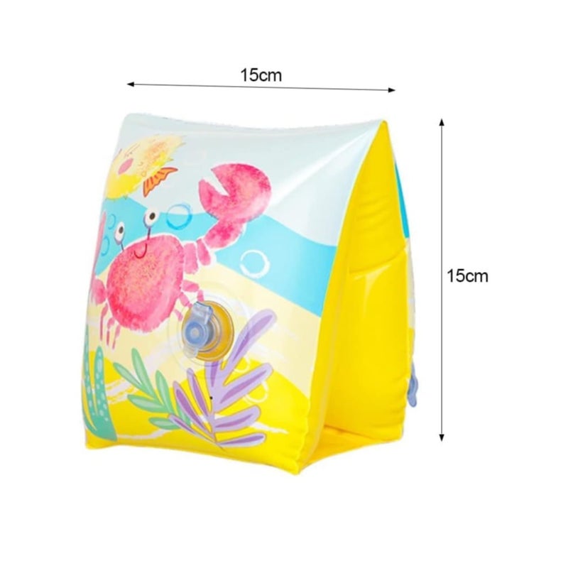 Barakah Inflatable Swim Arm Bands Armband for Kids Cute Children Swimming Floatation Sleeves Water Rings Rollup Floats Tube Armlets Swim Floater Sleeves Swimming Arm Floaties Learning Swim Training Aids - Image 5