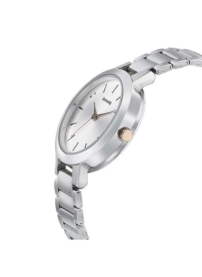 سوناتا Round Shape Stainless Steel Analog Wrist Watch