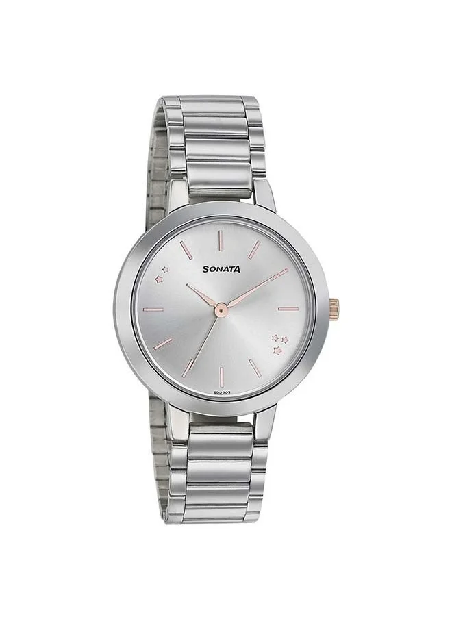 سوناتا Round Shape Stainless Steel Analog Wrist Watch