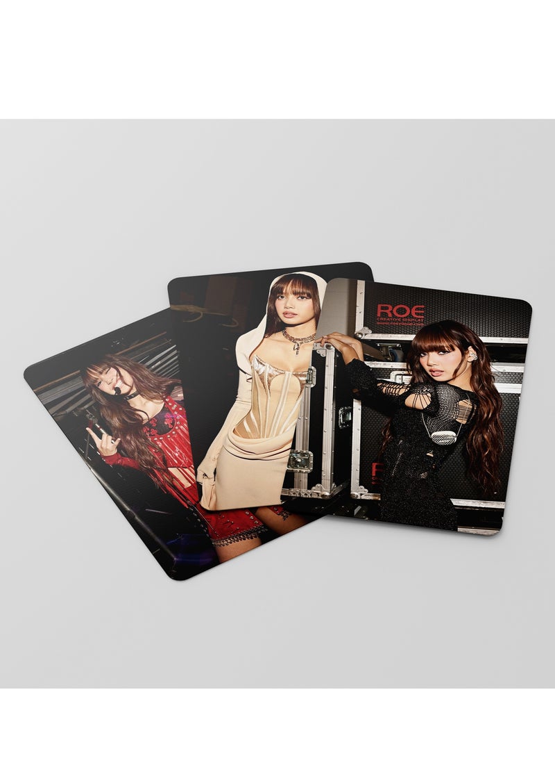 55Pcs BLACKPINK Member Lisa's Solo Single Rockstar Lomo Card