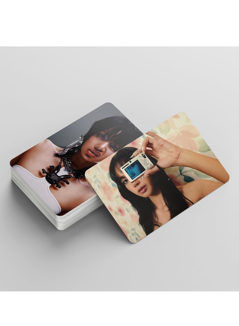 55Pcs BLACKPINK Member Lisa's Solo Single Rockstar Lomo Card