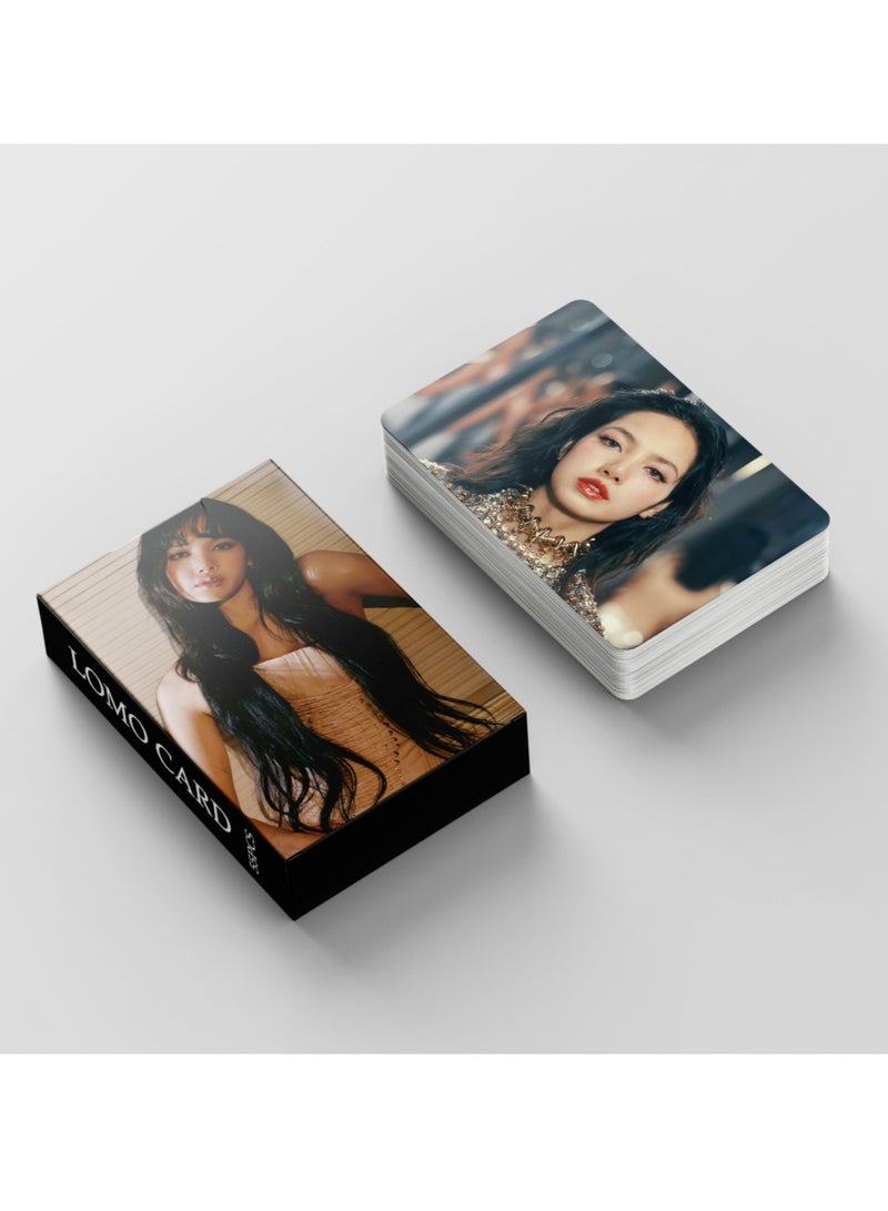 55Pcs BLACKPINK Member Lisa's Solo Single Rockstar Lomo Card