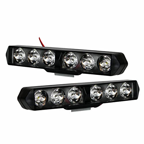 SORAX 6 LED Light Bar 36W 6500K Super Bright Spot Work Light Pods Single Row Off Road Driving Light Fog Light Waterproof Bike SUV Car Truck12V (6 LED BAR (2PCS)) - Image 1