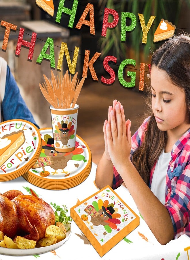 Bezkega Turkey Thanksgiving Party Decorations Tableware,142pcs Turkey Paper Plates and Napkins Cups Tablecloths for Fall Themed Thanks Giving Decor - Image 3