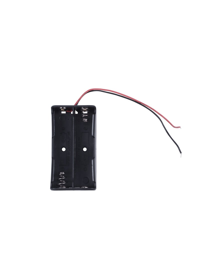 KNP - 3.7V 18650 2 Way Battery Holder is designed to securely hold and organize two 18650 lithium-ion batteries in series or parallel configuration It provides a durable and safe way to store and connect batteries for use in various electronics projects DIY devices flashlights power banks and more. - Image 1