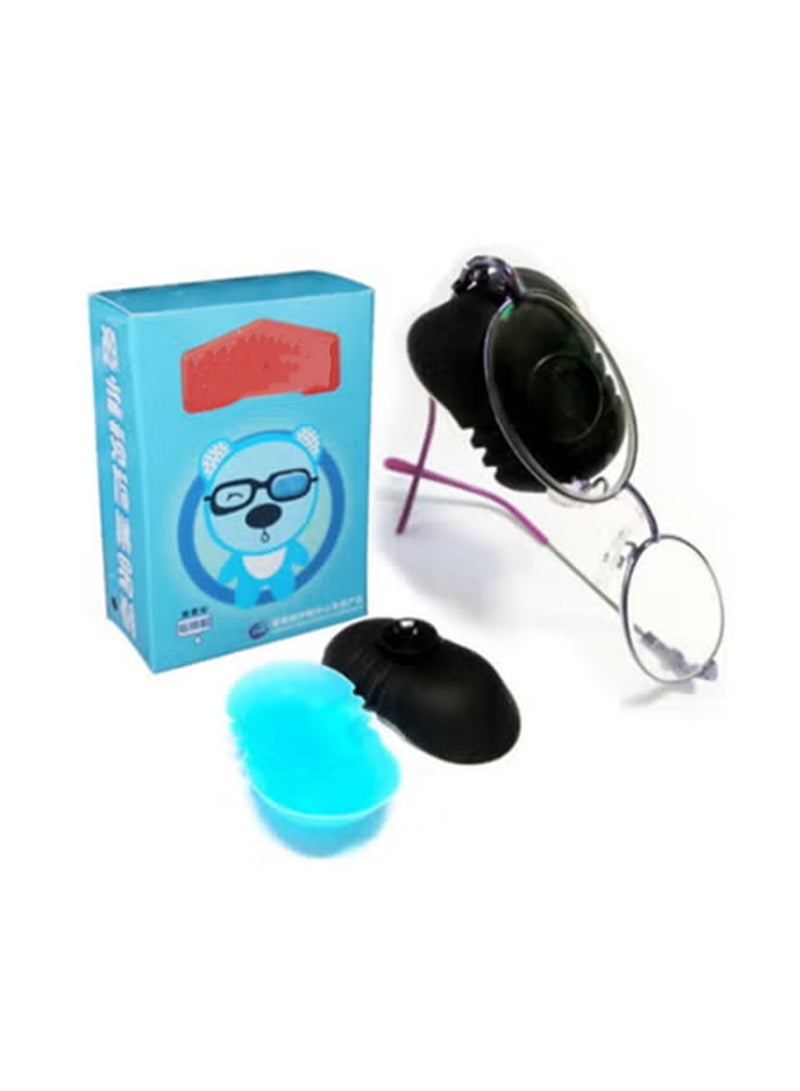 زوج لاصقات من السيليكون لنظارات القراءة الطبية لحالات الحول وضعف النظر لدى الأطفال، أسود - Image 4