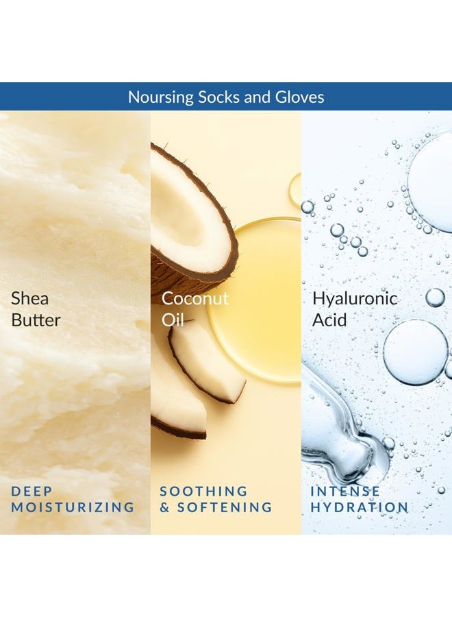 Epielle Intensive Repairing Hand & Foot Masks, Restore and Moisturize Dry, Cracked Skin, Self Care Gifts for Women, Spa Kit, Stocking Stuffers, 6 Moisturizing Gloves & 6 Moisturizing Socks - Image 5