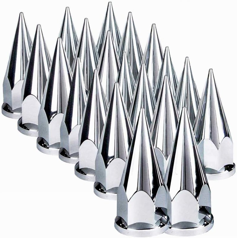 TORQUE 20 pcs 33mm Spike Screw-on Lug Nut Covers for Semi Truck - Image 2