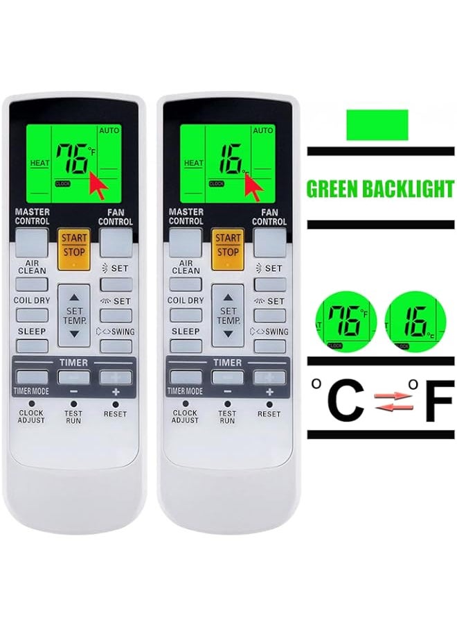 YING RAY Replacement for Fujitsu Air Conditioner Remote Control for Model ASU7RLF1 ARU7RLF ASU9RLF1 ASU12RLF1 ASU9RL2 ASU12RL2 ASU9RLS ASU12RLS2 ASU9RLS2 AUU7RLF(Display in Fahrenheit)
