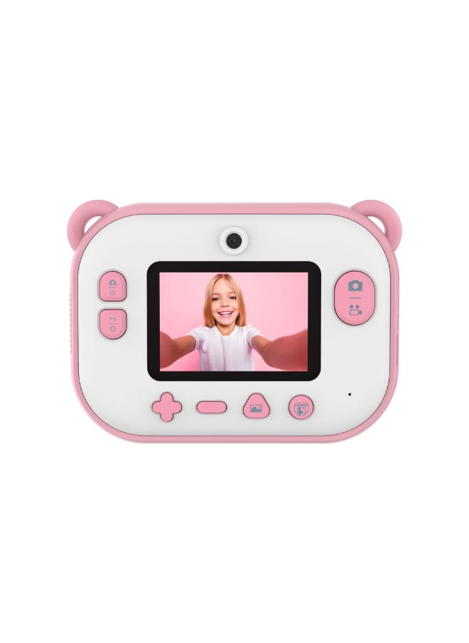 myFirst - Camera Insta 2 | Instant Print Kids Camera, Print in 10 Secs w/ Thermal Paper, Dual Lens 6MP/9MP/12MP, 1080P Video Recording, 2.4" Color Display, Portable & Easy to Use - Pink - Image 1