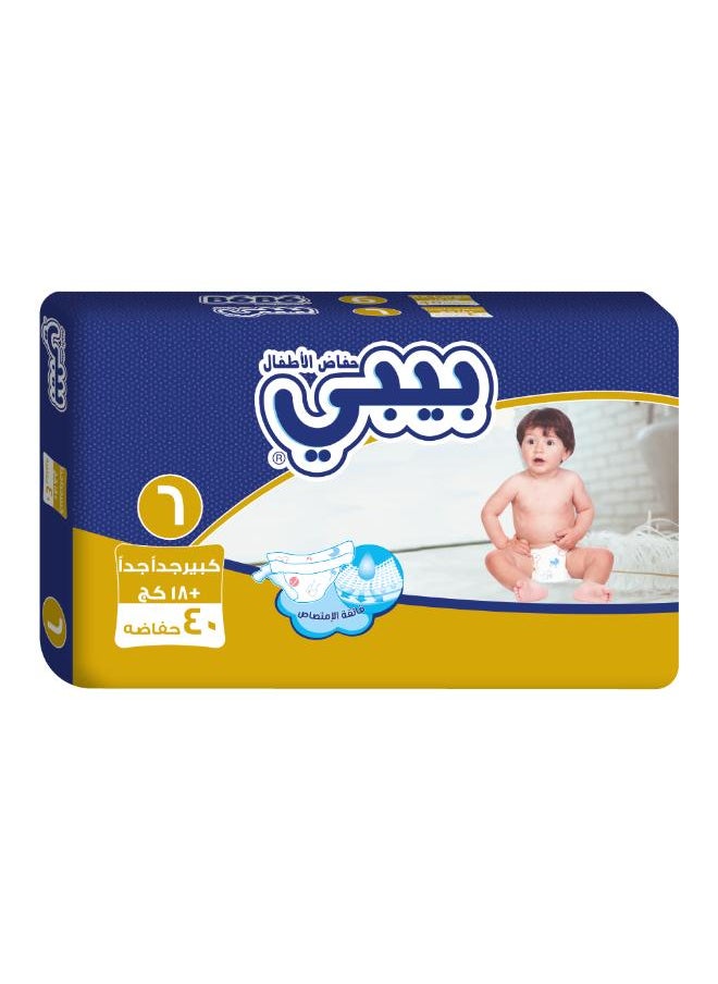 bebe Baby Diapers XX-Large (size 6) 40 diapers  - Image 2