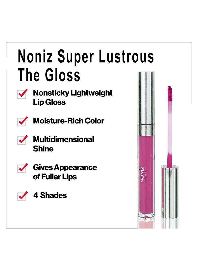 NONIZ BEAUTY NONIZ Liquid Non-Sticky Lip Gloss Extra Shiny - Waterproof Lipgloss GR5 dolly - Image 4