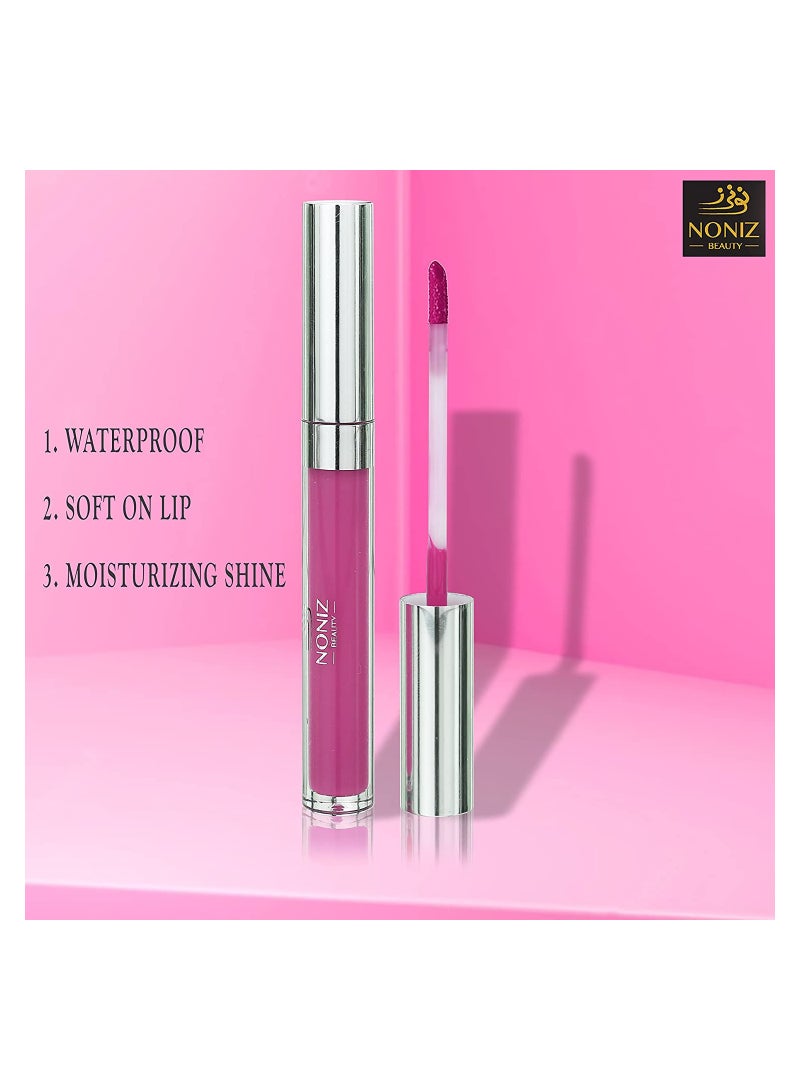 NONIZ BEAUTY NONIZ Liquid Non-Sticky Lip Gloss Extra Shiny - Waterproof Lipgloss GR5 dolly - Image 3