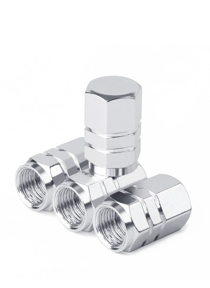 Generic 4-Piece Aluminum Alloy Tire Wheel Valve Cap 
