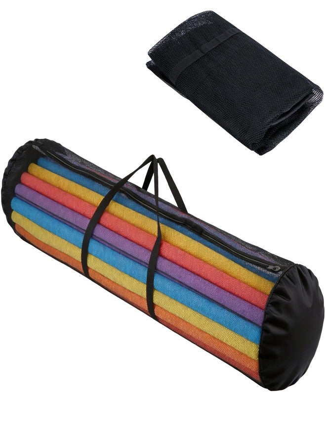 RunNico 55 x 18 x 18 Inch Pool Noodle Storage Bag, Oxford Portable Mesh Pool Noodles Organizer with Zipper, Swimming Float Mesh Bag for Water Toys Swim Tool and Accessories Organization - Image 1