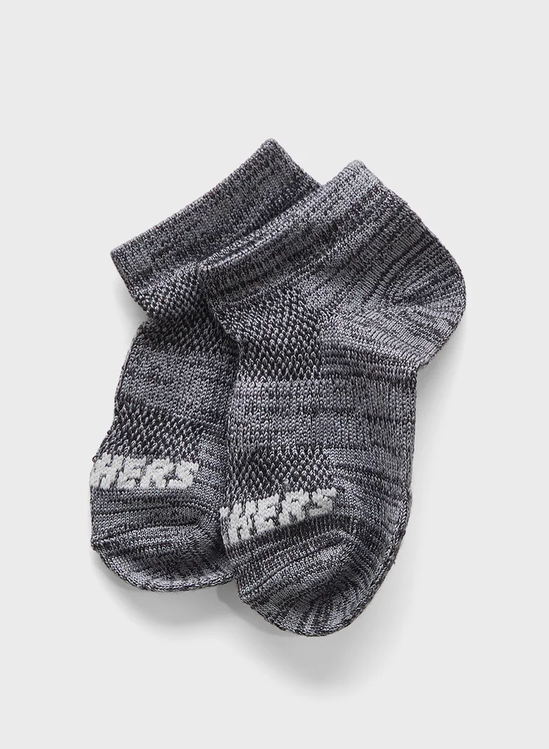 SKECHERS Kids 6 Pack Non Terry Socks