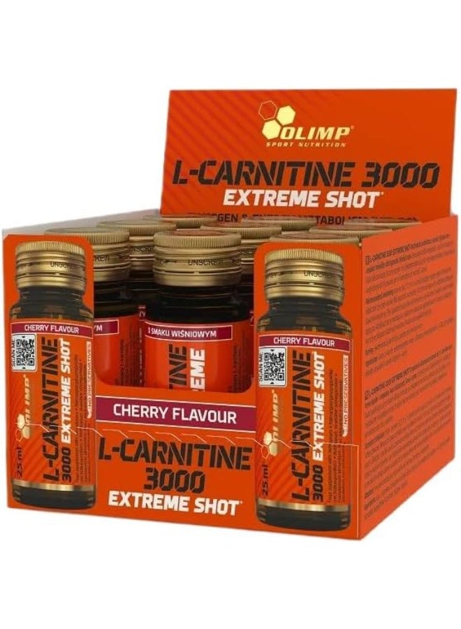Olimp Labs Olimp Sport Nutrition L-Carnitine 3000 Extreme Shot, Cherry - 9 x 25 ml. - Image 1