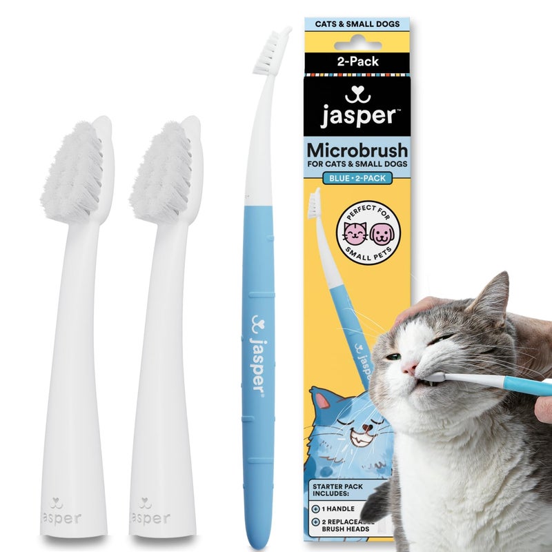 Jasper Microbrush Cat Toothbrush Vet Approved for Felines Small Dogs - Image 3