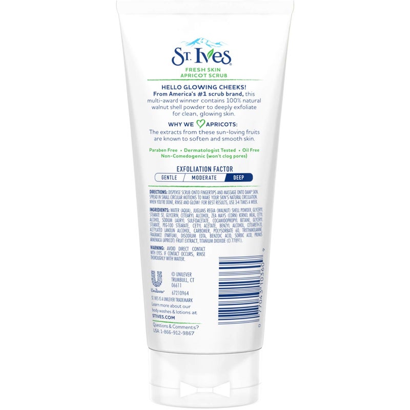 St. Ives Face Scrub Apricot 6 oz (Pack of 3) - Image 3