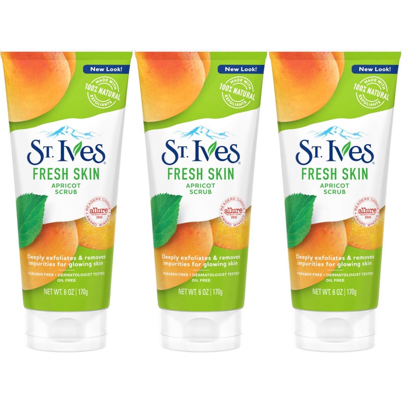 St. Ives Face Scrub Apricot 6 oz (Pack of 3) - Image 2