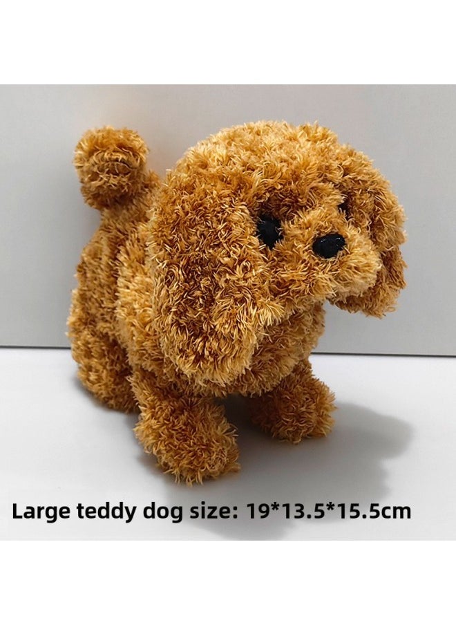 Children's Toy Dog Electric Stuffed Dog Can Walk Sound Stall Electronic Pet Simulation Machine Dog Wholesale-Color:Large - Teddy Dog-Specifications:Bagged  - Image 1
