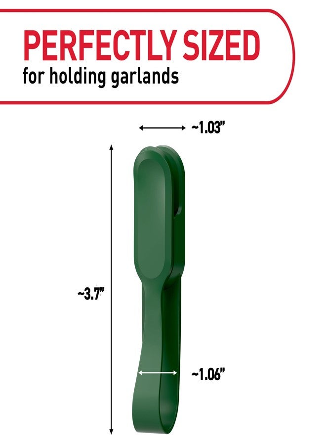 كوماند حامل أكاليل كوماند، حامل أكاليل للمدفأة لعرض الأكاليل والزينة الاحتفالية دون إحداث أي تلف أو ثقوب أو بقايا، يتحمل وزن 2 رطل، أخضر، عبوة من 6 قطع - Image 2
