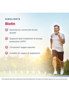 jarrow formulas Biotin 5000 Mcg 100 Veggie Caps Pack Of 2 Supports Skin  Hair Growth Lipid Metabolism  Energy Production Atp 200 Total Servings  - Image 5