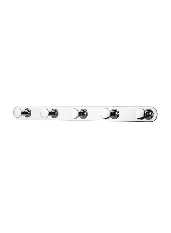 NIBEMINENT Wall Mounted Towel Hook Silver 47cm - Image 1