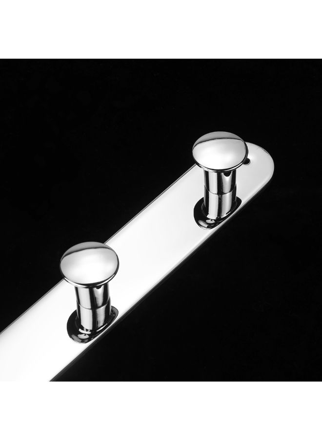 NIBEMINENT Wall Mounted Towel Hook Silver 47cm - Image 2