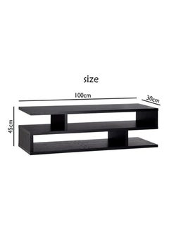 Mahmayi Mahmayi Black MSR-CT Modern TV Stand with Coffee Table for Laptop Computer/TV/PC/Printer, Multifunctional Systems  - Image 4
