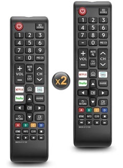 (2 Pack) Universal Remote Control for Smart TV – Compatible with LED, LCD, HDTV, and 4K Smart TVs | No Setup Required | Easy-to-Use Replacement Remote with Long-Range Infrared Signal | Durable