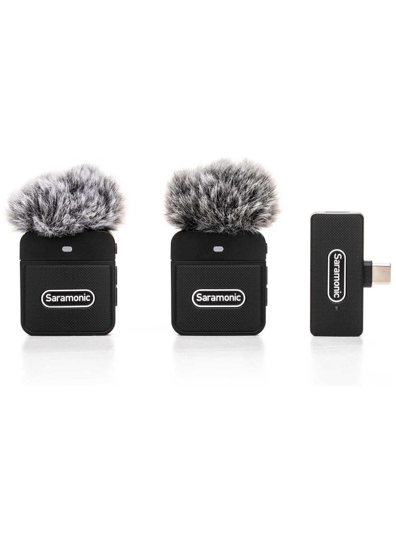 Saramonic Saramonic Blink 100 B6 Ultra-Portable 2-Person Clip-On Wireless Mic System w/USB-C Receiver for iPhone 15, Android, Newer iPads & Computers  - Image 2