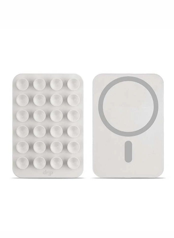 DRIP Magnetic Silicone Drip Surface Adhesive Stand for Mobile Phone-white  - Image 1