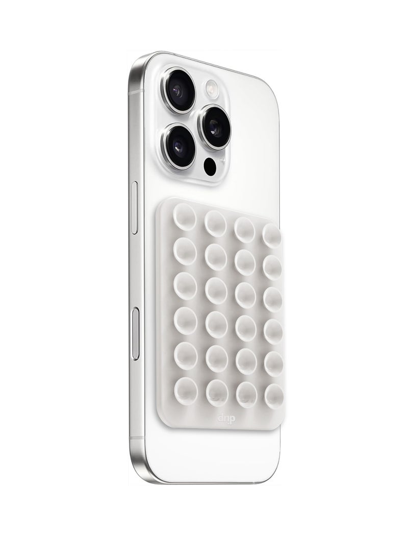 DRIP Magnetic Silicone Drip Surface Adhesive Stand for Mobile Phone-white  - Image 2