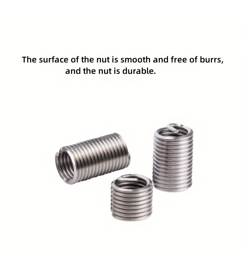 M3 M4 M5 M6 M8 M10 M12 Stainless Steel Wire Thread Insert Kit 50pcs - Image 3