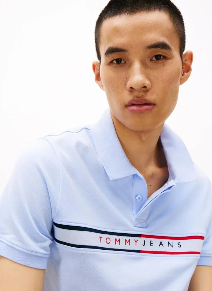 TOMMY JEANS Slim Flag Short Sleeve Polo
