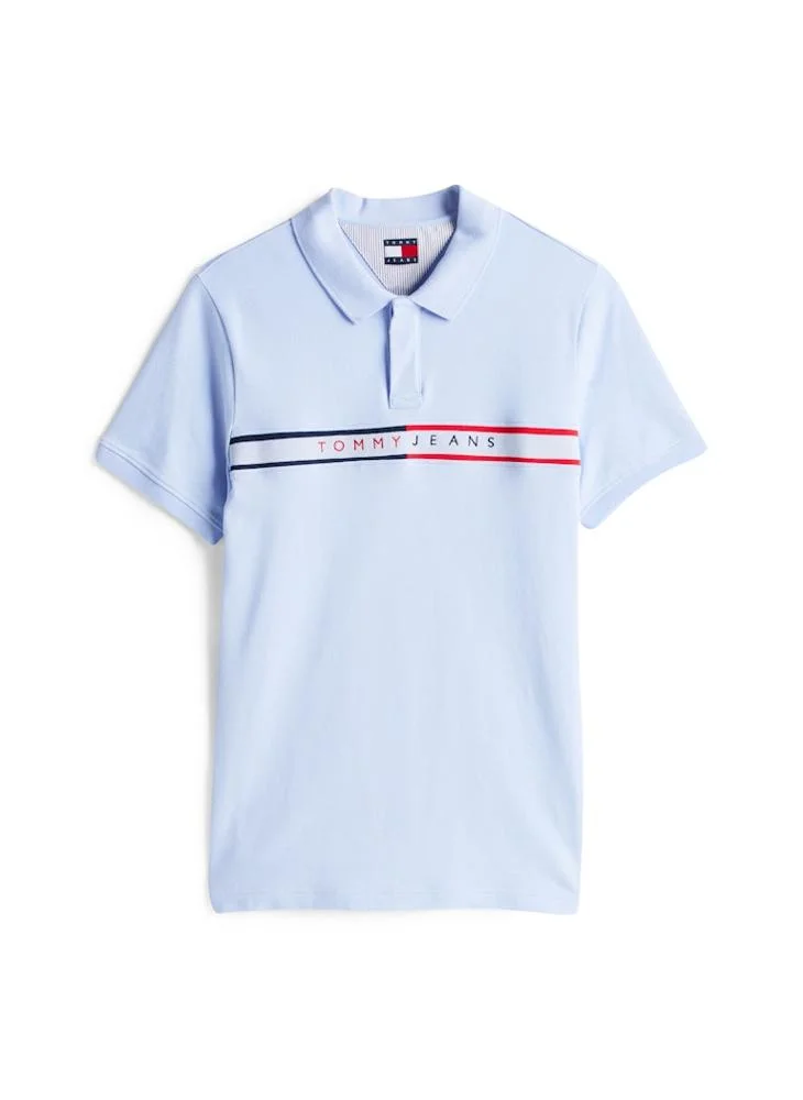 TOMMY JEANS Slim Flag Short Sleeve Polo